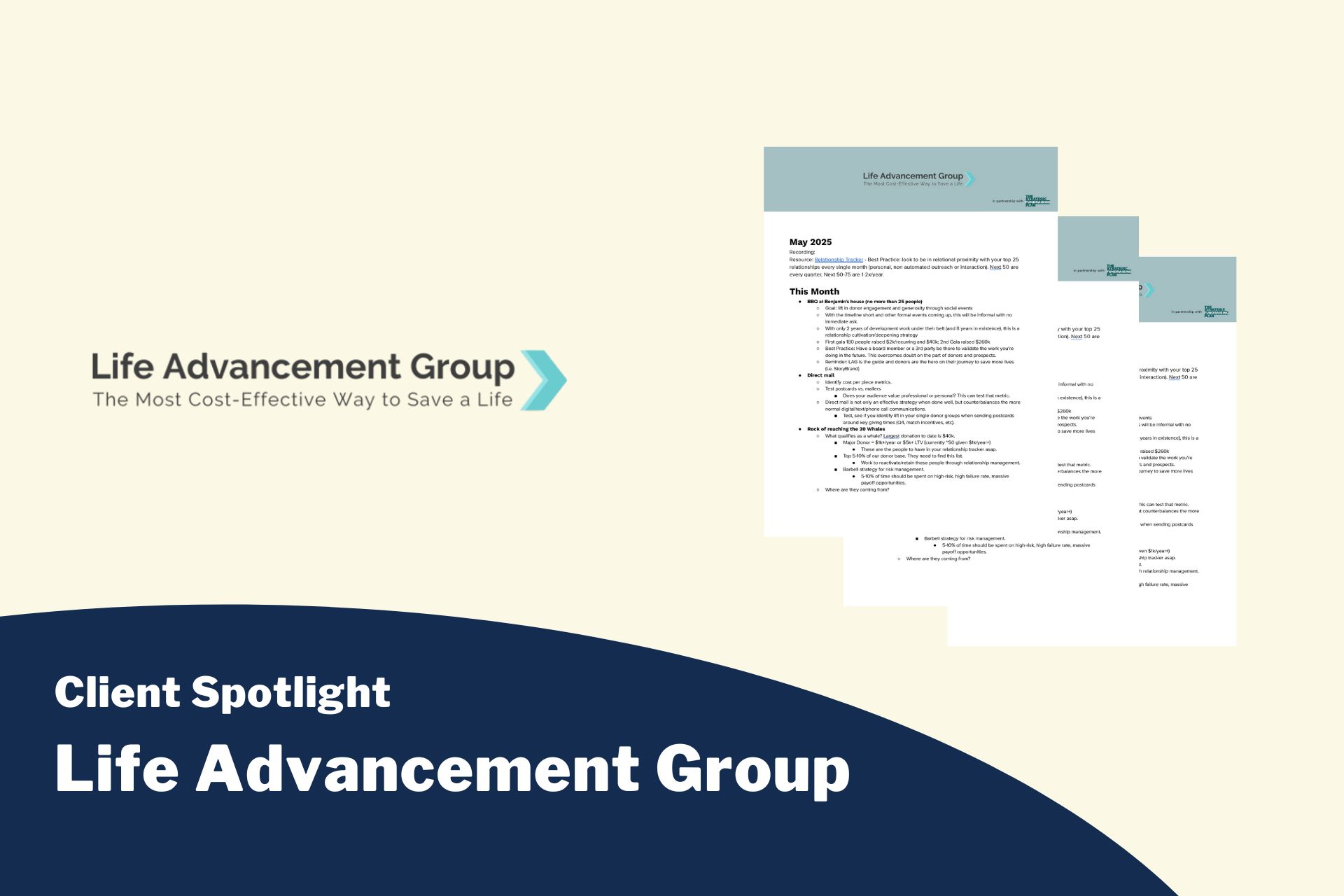 Client Spotlight: Life Advancement Group